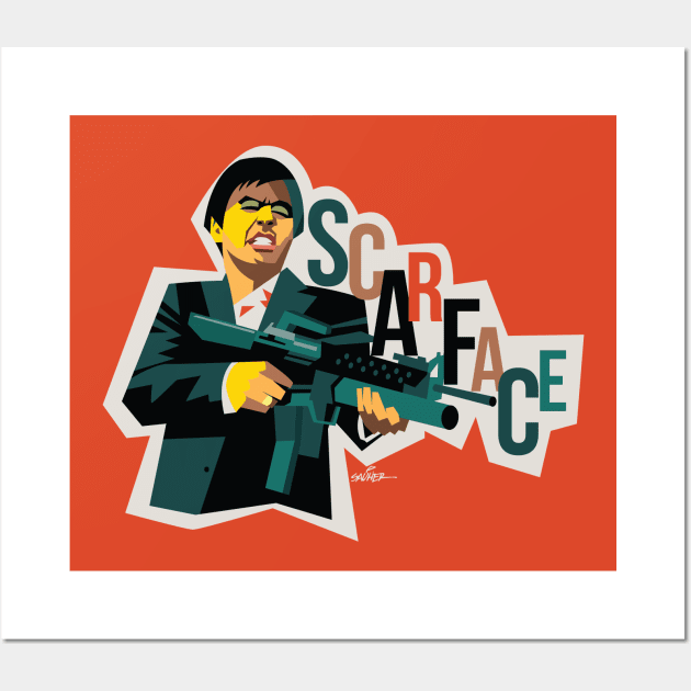 Scarface Wall Art by Sauher